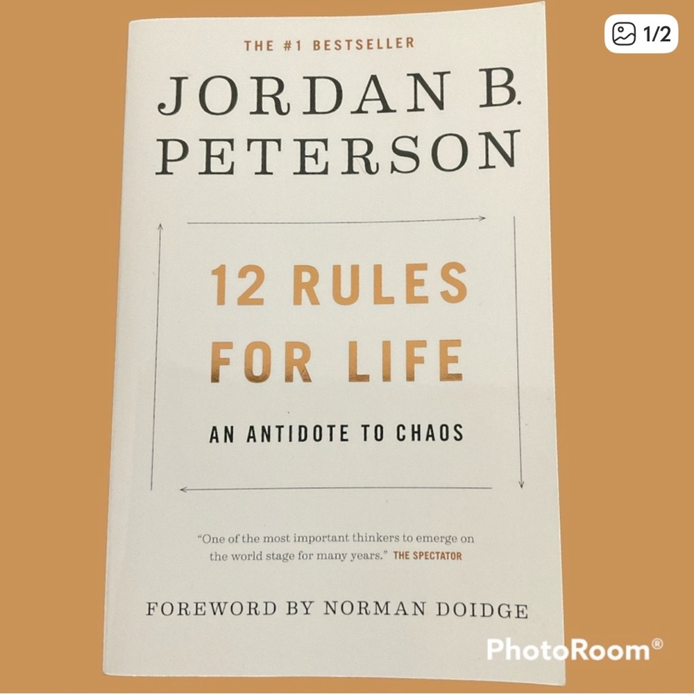 Jordan B. Peterson '12 Rules for Life' Book - White Cover
